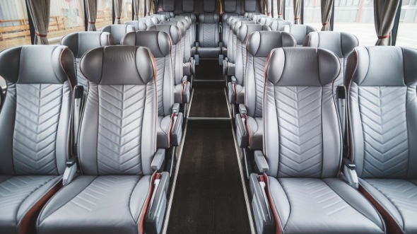 50 passenger charter bus interior vista