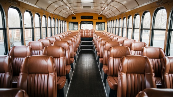 escondido school bus rental interior