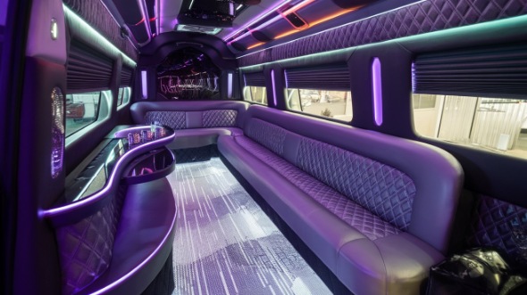 escondido sprinter limo rental inside